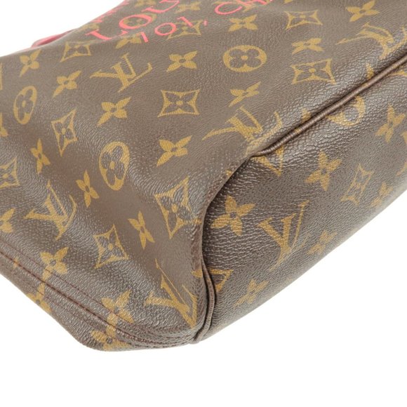 Neverfull MM Ikat Flower Monogram Canvas Shoulder Bag - Picture 6 of 10